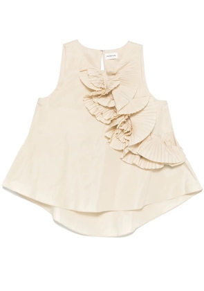 P.A.R.O.S.H. ruffled-detail blouse - Neutrals