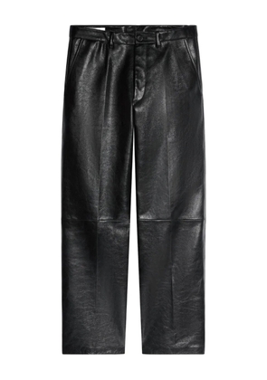 DRIES VAN NOTEN leather trousers - Black