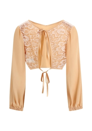 Kristina Ti lace tie blouse - Neutrals