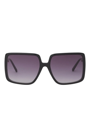 Karl Lagerfeld elongated logo sunglasses - Black