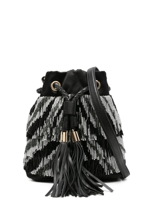 PUCCI beaded-fringe bucket bag - Black