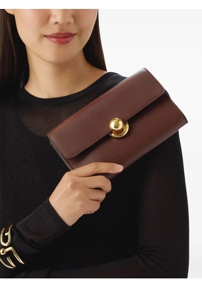 Furla spherical-clasp leather mini bag - Brown