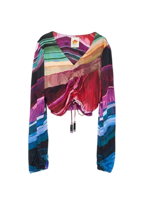 FARM Rio ruched blouse - Red