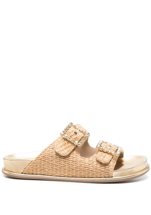 Le Silla raffia sandals - Neutrals