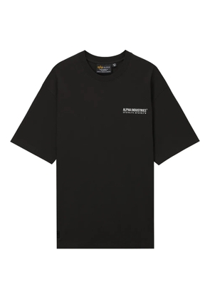 Alpha Industries logo T-shirt - Black