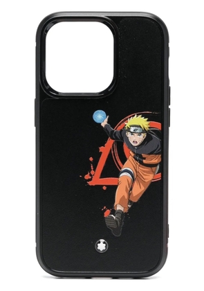 Montblanc graphic print phone case - Black