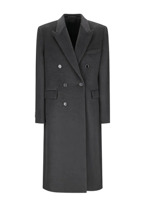Lardini double-breasted wool coat - Grey