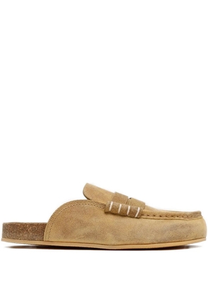 JW Anderson stitch-detail mules - Neutrals