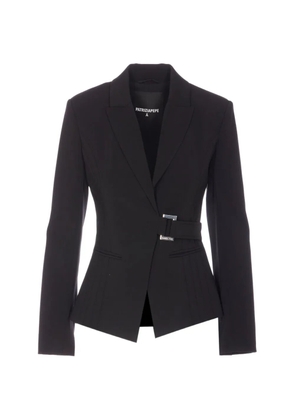 Patrizia Pepe single-breasted belted blazer - Black