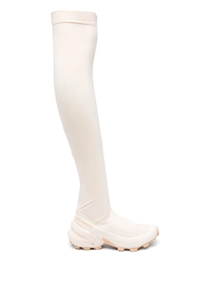 MM6 Maison Margiela X Salomon thigh-length chunky boots - Pink