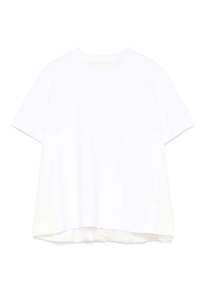 sacai panelled T-shirt - White