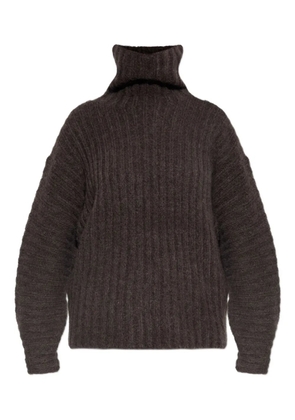 By Malene Birger ribbed turtleneck sweater - Brown