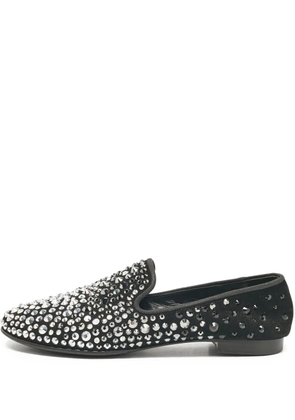 Giuseppe Zanotti Vintage Marvin crystal-embellished loafers - Black