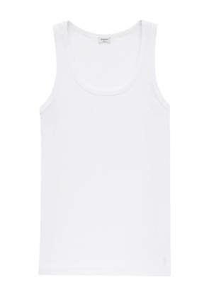 Saint Laurent cotton ribbed tank top - White
