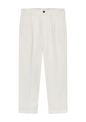slowear pleat cotton trousers - Neutrals