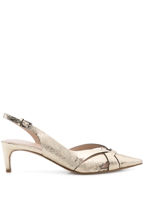 Del Carlo 50mm Paris pumps - Gold