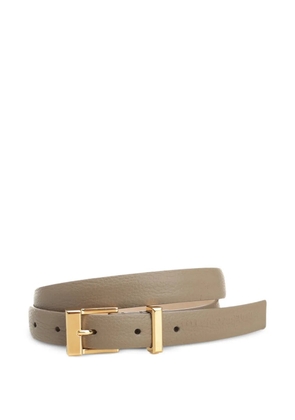 KHAITE Manhattan leather belt - Neutrals