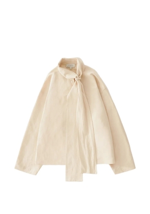 Studio Nicholson Colt tie blouse - Neutrals