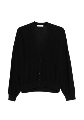 LEMAIRE buttoned V-neck cardigan - Black