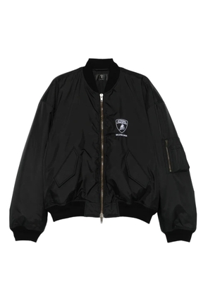 Balenciaga Automobili Lamborghini-logo bomber jacket - Black