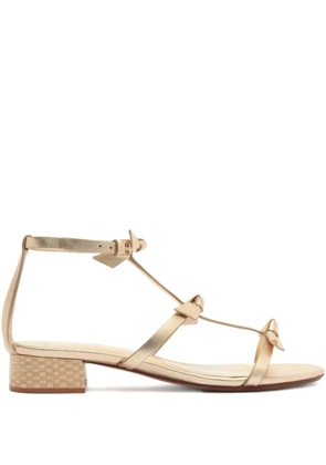 Alexandre Birman 30mm Slim Lolita raffia-detail sandals - Gold