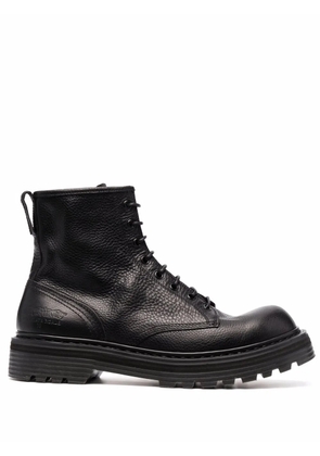 Premiata leather lace-up boots - Black
