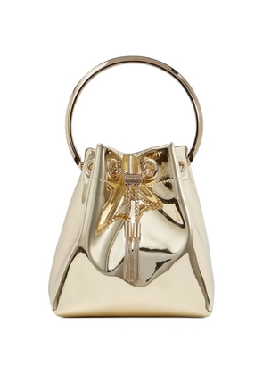 Jimmy Choo Bon Bon metal-handle tassel-detail mini bag - Gold