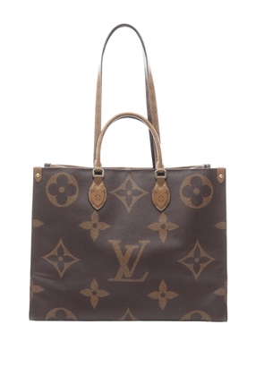 Louis Vuitton Pre-Owned 2019 Monogram Reverse Giant OnTheGo GM satchel - Brown