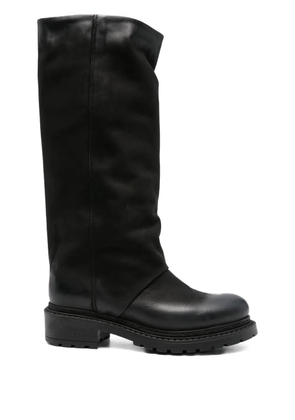 Metisse 40mm slouch calf-leather boots - Black