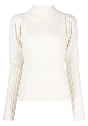 Chloé ribbed-knit cashmere jumper - Neutrals