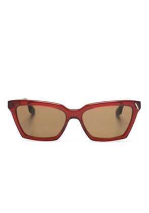 Victoria Beckham Eyewear VB661S Modified Rectangle Sunglasses - Red