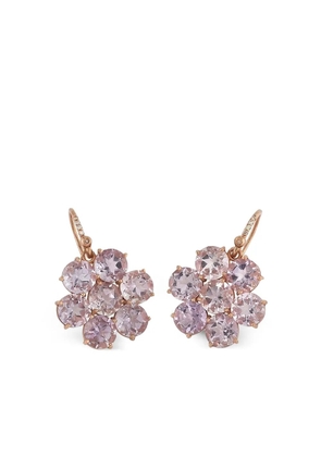 Irene Neuwirth 18K rose gold Classic Floret rose of France earrings - Pink