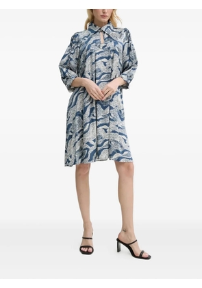 Bruuns Bazaar abstract-print mini dress - Blue