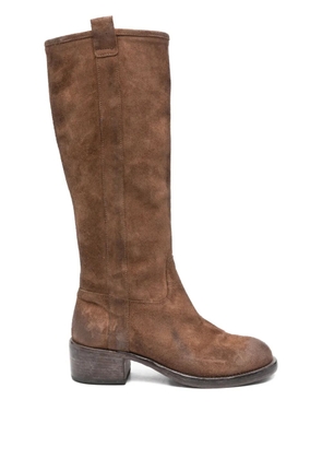 Moma suede boots - Brown