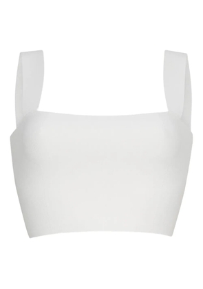 Cara Cara square-neck top - White