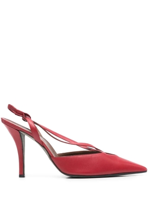 Romeo Gigli Pre-Owned 1990s 100mm strappy slingback pumps - Red