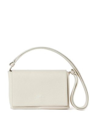 Studio Nicholson Meshi flap grained-leather shoulder bag - Neutrals