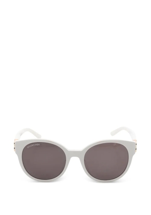 Balenciaga Pre-Owned 2000s round-shape sunglasses - White