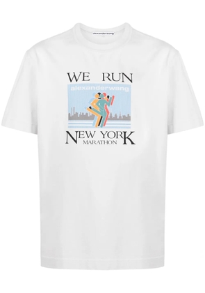 Alexander Wang Marathon graphic-print cotton T-shirt - White