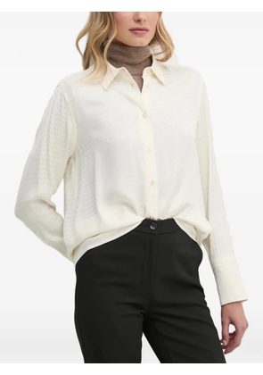 OUI buttoned patterned shirt - White