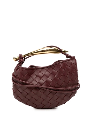 Bottega Veneta Pre-Owned 2012-2025 Baby Lambskin Intrecciato Sardine satchel - Red