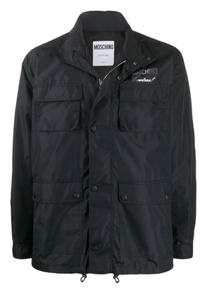 Moschino logo print lightweight jacket - Black