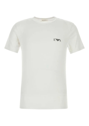 Emporio Armani crew-neck logo-detail T-shirt - White