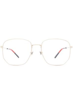 Gucci Eyewear Web-trim glasses - Gold