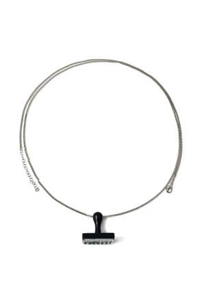 MM6 Maison Margiela stamp-pendant necklace - Silver