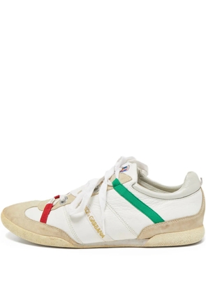 Dolce & Gabbana Pre-Owned panelled low-top sneakers - White