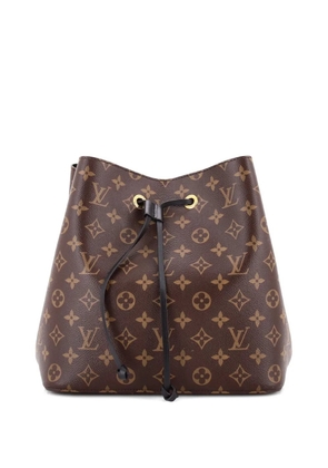 Louis Vuitton Pre-Owned NeoNoe Handbag Monogram Canvas with Leather MM bucket bag - Brown