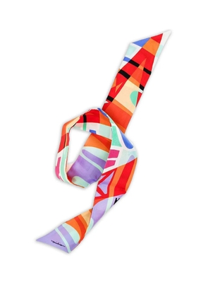 Michino Michii geometric print scarf - Orange