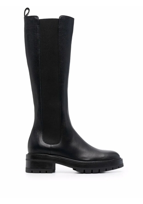 Aquazzura mid-calf leather boots - Black
