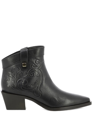 Maison Skorpios 60mm Alexandra Cordoba leather cowboy boots - Black